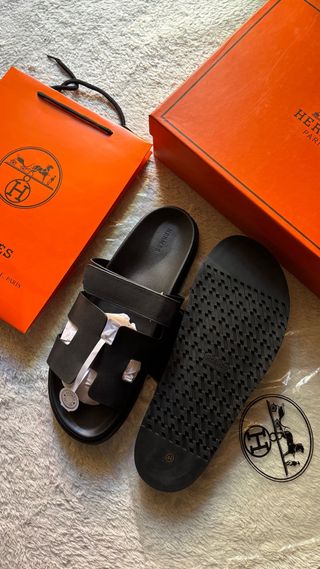 Sandalias Hermes Negras