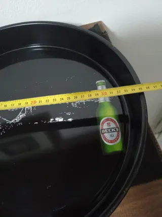 Vassoio vintage da bar birra Beck's con stampa