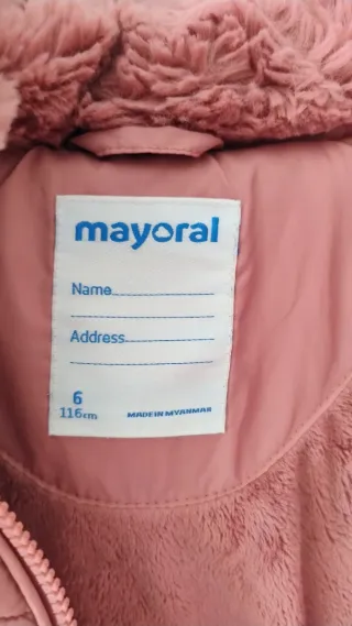 Giubbotto Mayoral bambina 6 anni rosa