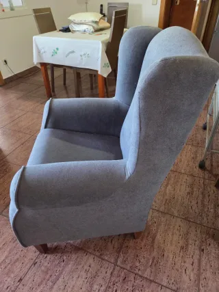 Sillón Mueblix Gris Tela