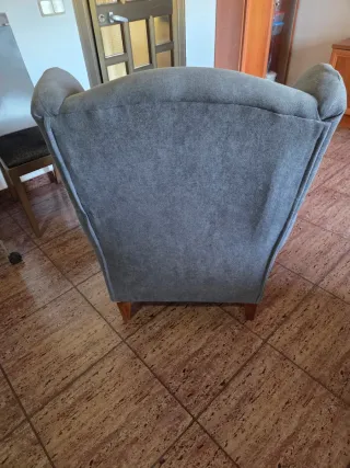 Sillón Mueblix Gris Tela