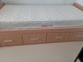 Cama + somier con colchón