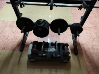 Expositor de pesas y mancuernas
