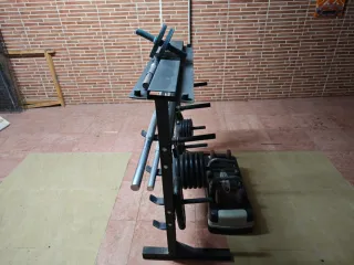 Expositor de pesas y mancuernas