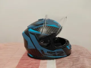 Casco Moto LS2 Talla XS Negro/Azul
