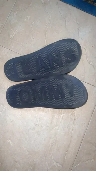 Chanclas Tommy Hilfiger Azul y Blanco Originales