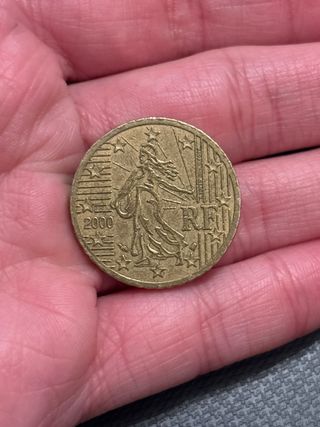 Moneda 50 céntimos Francia 2000 Sembradora