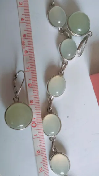 Pendientes  MATY Plata 925 Jade