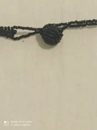 Collar de cuentas hecho a mano.