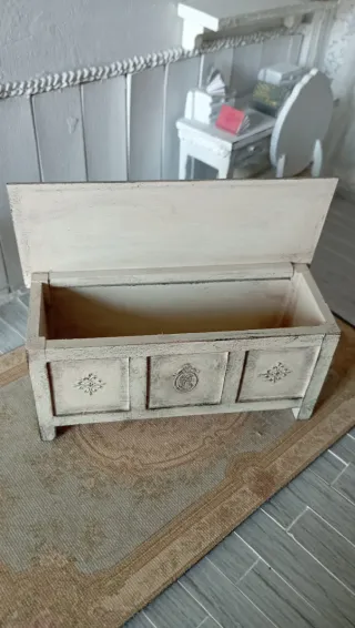 Baule casa delle bambole 1:12 Shabby Chic