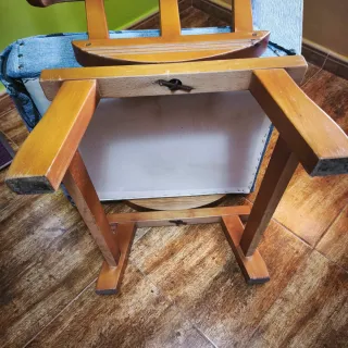 Sillón Balancín con Funda Lavable - Madera
