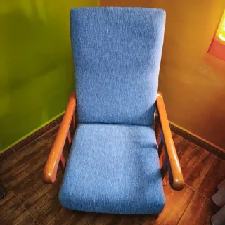 Sillón Balancín con Funda Lavable - Madera