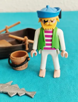 Playmobil Pirata Pescador 3792 Barco Peces