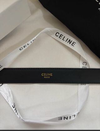 Cinto Celine Preto Dourado