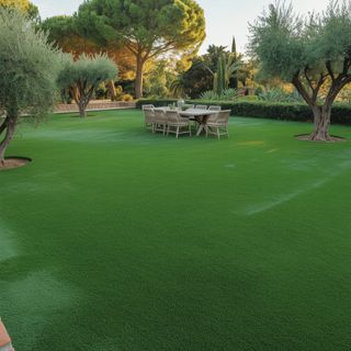 Césped artificial reutilizado