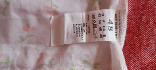 Camicia da notte corta fantasia floreale