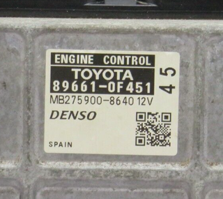 Centralita de Motor TOYOTA COROLLA VERSO 89661-0F451 896610F451 MB275900-8640