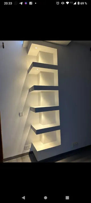 Intalacion de pladur, alisado y pintura