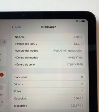 iPad Air 5 256GB M1 + Apple Pencil (Opcional)
