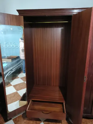 Ropero antiguo 6 puertas madera