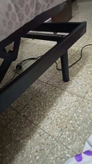 Camas articuladas metálicas negras