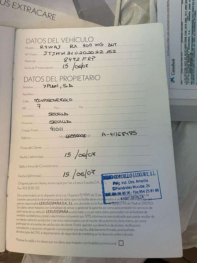 Modulo Electrónico LEXUS RX400H G9270-48010 1817000150 G920048080 ZK01WM001