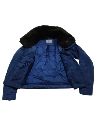 FLY cappotto sportivo cappuccio pelliccia donna M