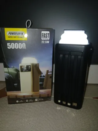 Batería Externa 50000mAh con Luz LED