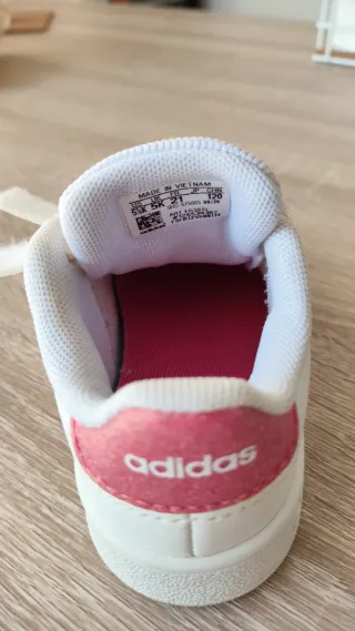 Tenis Adidas Talla 21 Blancos Rosas