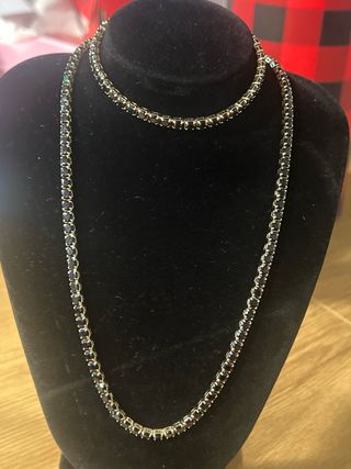 Conjunto Collar y Pulsera Chapado Oro 14K