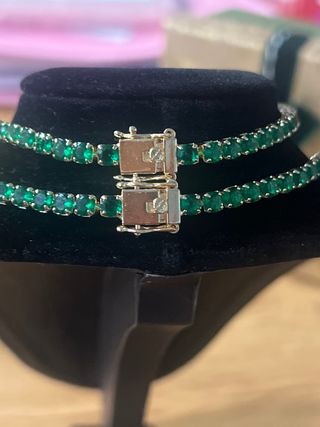 Conjunto Collar y Pulsera Chapado Oro 14K