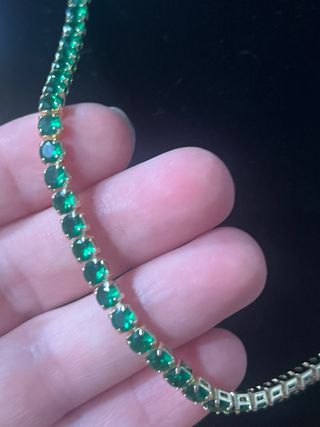 Conjunto Collar y Pulsera Chapado Oro 14K