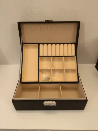 Portagioie nero e beige