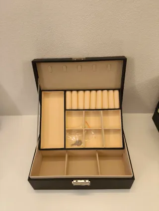 Portagioie nero e beige