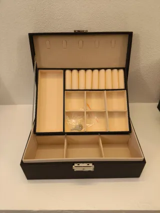 Portagioie nero e beige