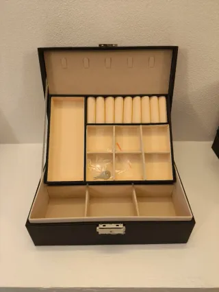 Portagioie nero e beige