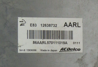 Centralita de Motor OPEL MERIVA E8312638732AARL 12638732AARL 12638732