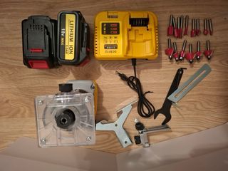 Kit Fresadora Madera Sin Escobillas + 2 Baterías