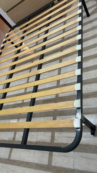 Somier 135cm Metal y Madera