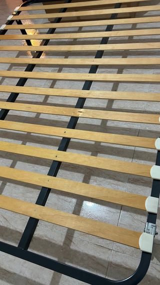 Somier 135cm Metal y Madera