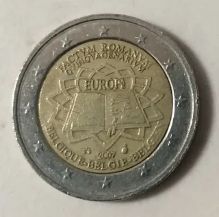 2€ Bélgica 2007 Conmemorativa. Tratado de Roma.