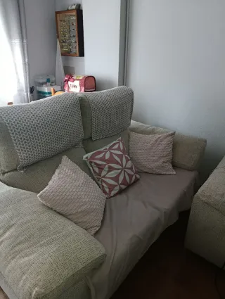 Sofá modular 3+2 plazas tela beige