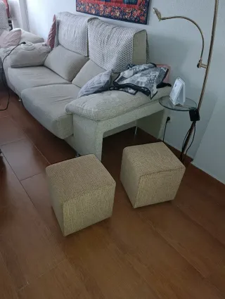 Sofá modular 3+2 plazas tela beige