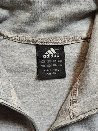 Chaqueta sudadera deportiva Adidas gris