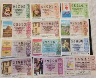 Lote Lotería Nacional Años 70