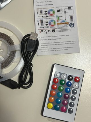 Luci LED RGB 3m con telecomando