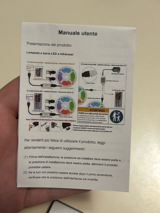 Luci LED RGB 3m con telecomando
