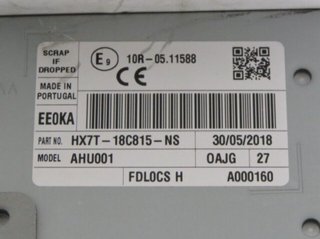 Sistema Audio /Radio CD/ HX7T18C815NS HX7T-18C815-NS 10R0511588 10R-05.11588