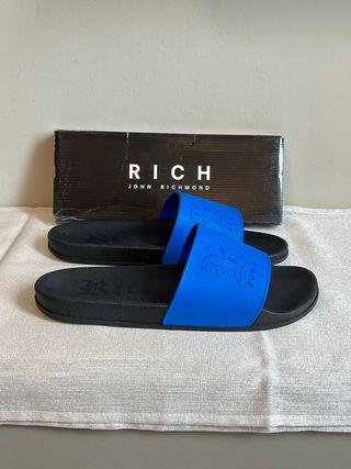 Ciabatte John Richmond Nere e Blu Taglia 47