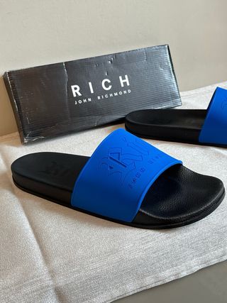 Ciabatte John Richmond Nere e Blu Taglia 47